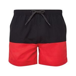 Asquith & Fox Mens Swim Shorts / Black/Red